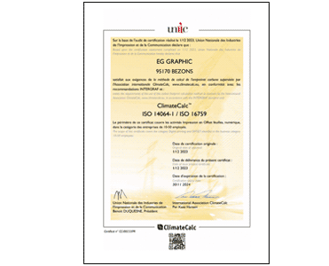 EG Graphic - Certificat RSE ClimateCalc