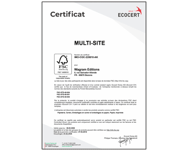 EG Graphic - RSE - Certificat Ecocert FSC